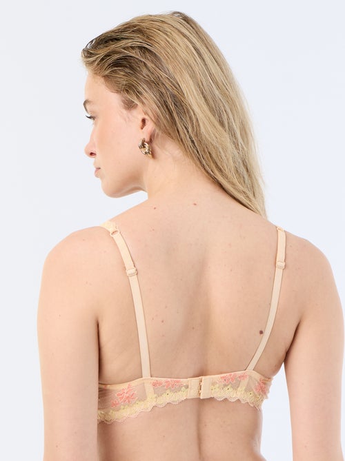 Soutien-gorge triangle sans armatures en dentelle - Kiabi Soutien-gorge triangle sans armatures en dentelle - Kiabi