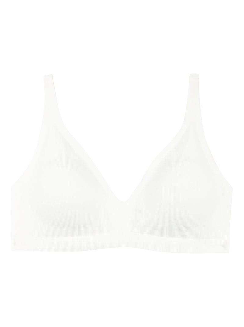 Soutien-gorge triangle sans armatures femme Easy Essentiel Athena Blanc - Kiabi