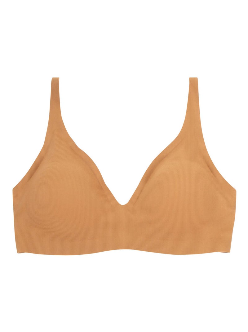 Soutien-gorge triangle sans armatures femme Essentiel Athena Marron - Kiabi