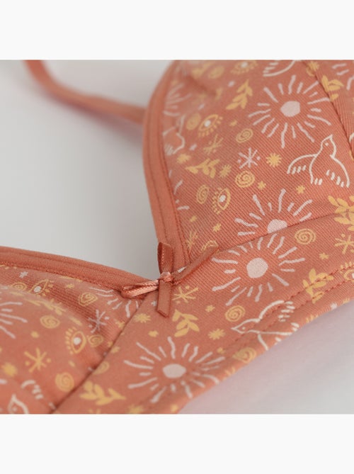 Soutien-gorge triangle sans armatures fille Les Pockets Coton Kids - Kiabi
