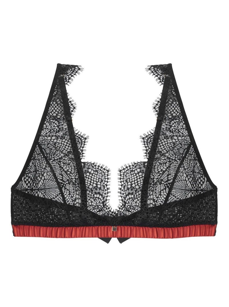 Soutien-gorge triangle sans armatures IMPERTINENTE - Camille Cerf & Pomm'Poire Noir - Kiabi