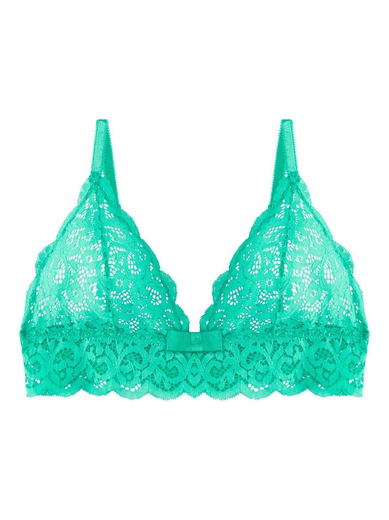 Soutien-gorge triangle sans armatures INNOCENTE - Pomm'Poire Vert - Kiabi