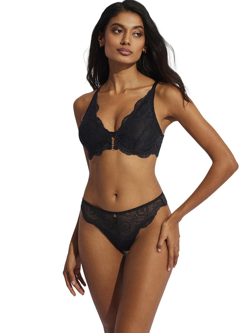 Soutien-gorge triangle sans armatures Matilda Noir - Kiabi