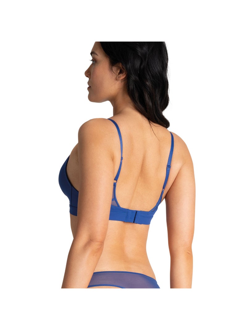 Soutien-gorge triangle sans armatures Tulle Athena Bleu - Kiabi