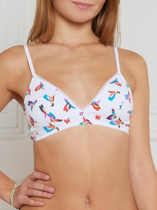 Soutien-gorge triangle sans coques en coton CLEM - Morgan Junior - Kiabi