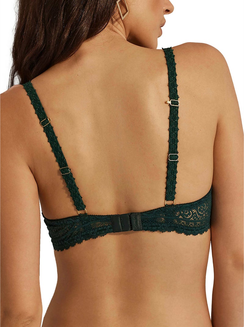 Soutien-gorge triangle semi bralette Flavia Vert - Kiabi