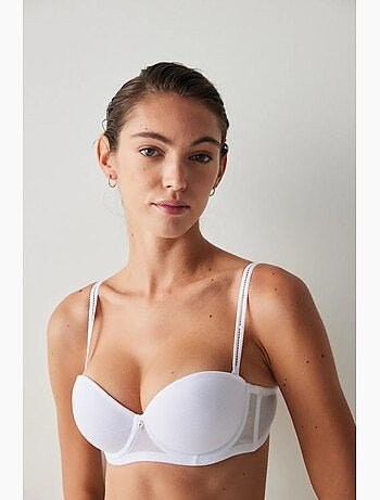 Soutien-gorge tricoté à armatures et bretelles amovibles penti