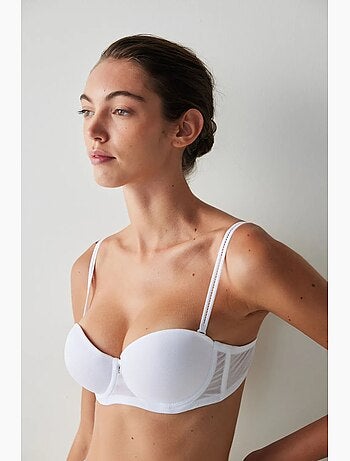 Soutien-gorge tricoté à armatures et bretelles amovibles penti