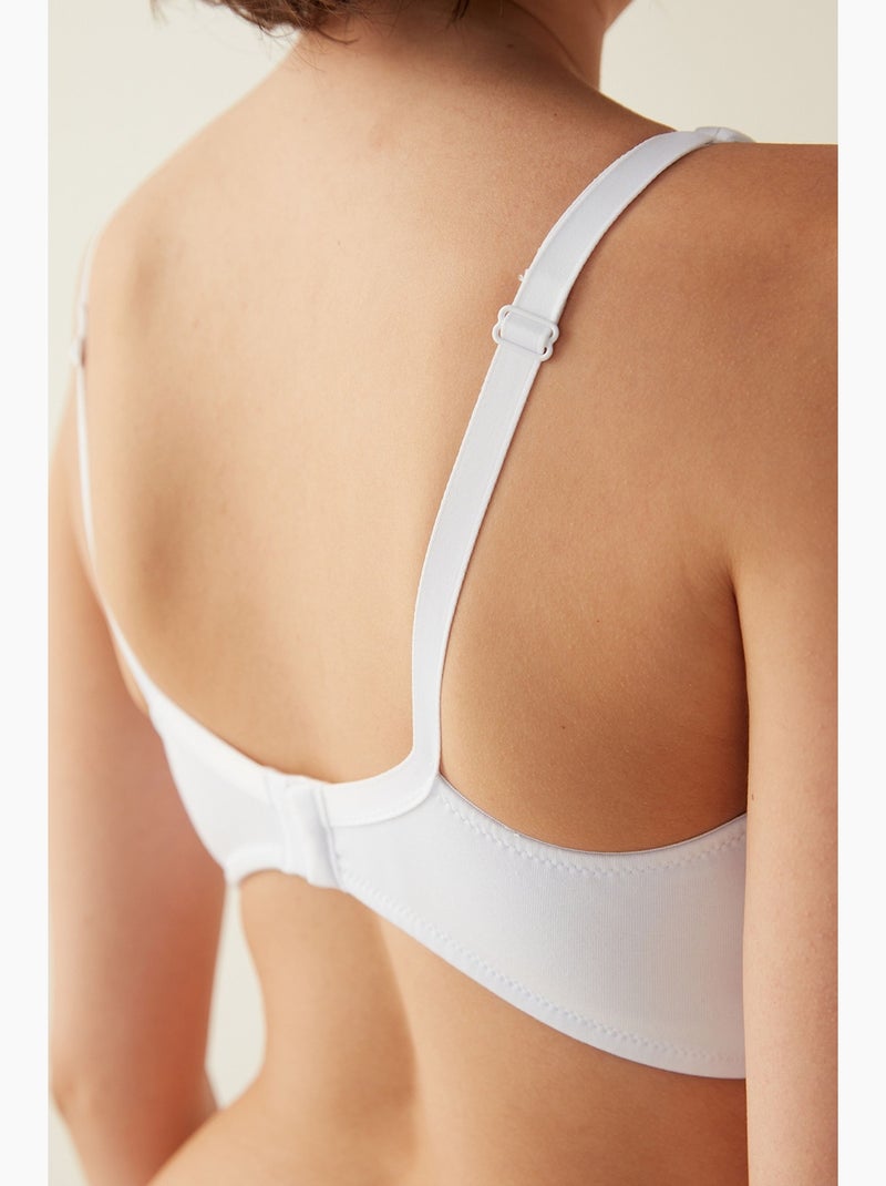 Soutien-gorge ultra confortable sans armatures post-opératoire penti Blanc - Kiabi