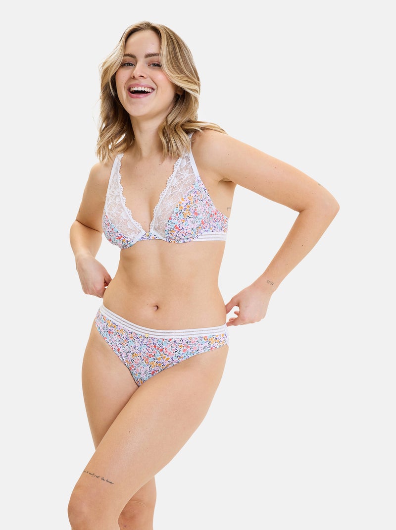 Soutien-gorge Valeria Billet Doux Blanc Rose Bleu - Kiabi