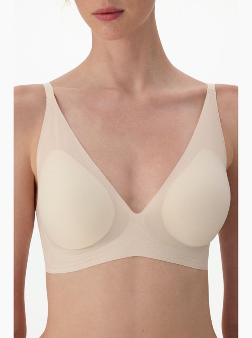 Soutien-gorge zerogram decolette avec coussinets invisibles penti - Kiabi