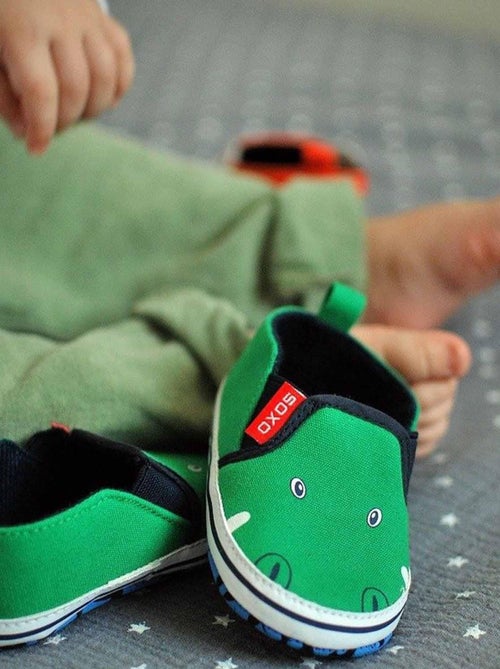 Soxo | Chaussons doux pour bébé Crocodile - Kiabi