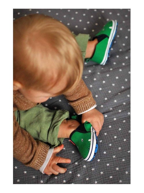 Soxo | Chaussons doux pour bébé Crocodile - Kiabi