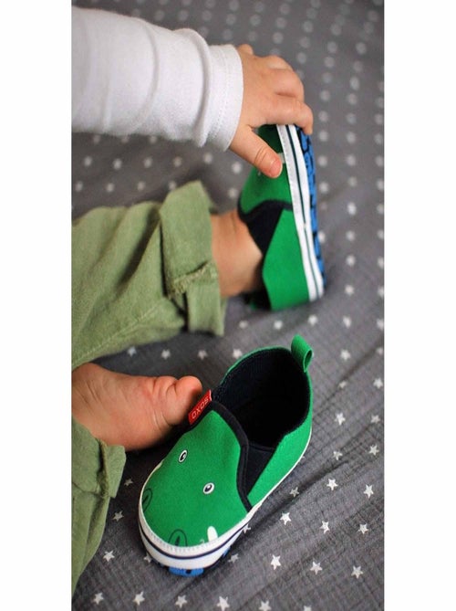 Soxo | Chaussons doux pour bébé Crocodile - Kiabi