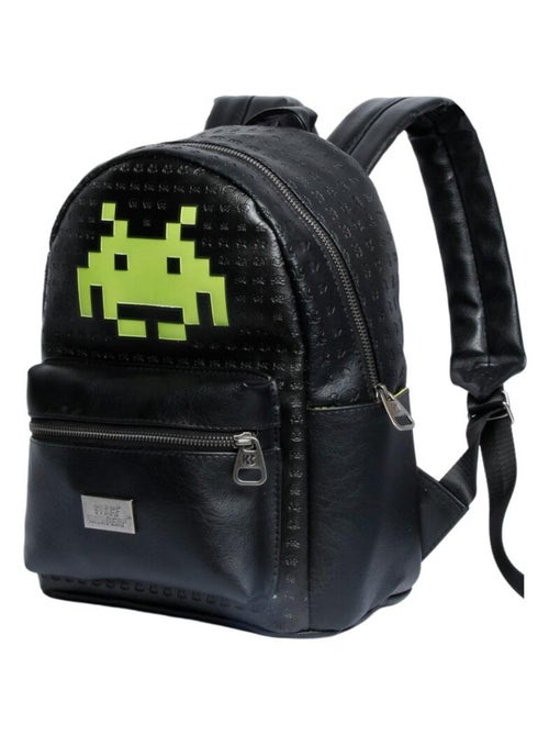 Space Invaders Alien Sac à dos Fashion, Noir - Kiabi Space Invaders Alien Sac à dos Fashion, Noir - Kiabi
