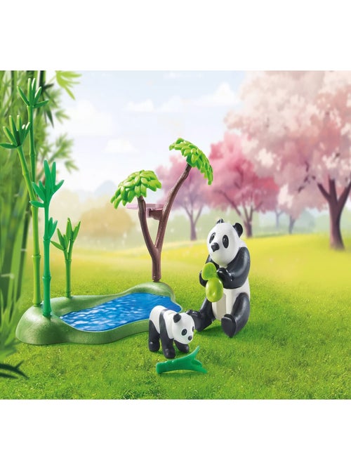 Specials Jardin asiatique avec deux personnages et pandas - Kiabi