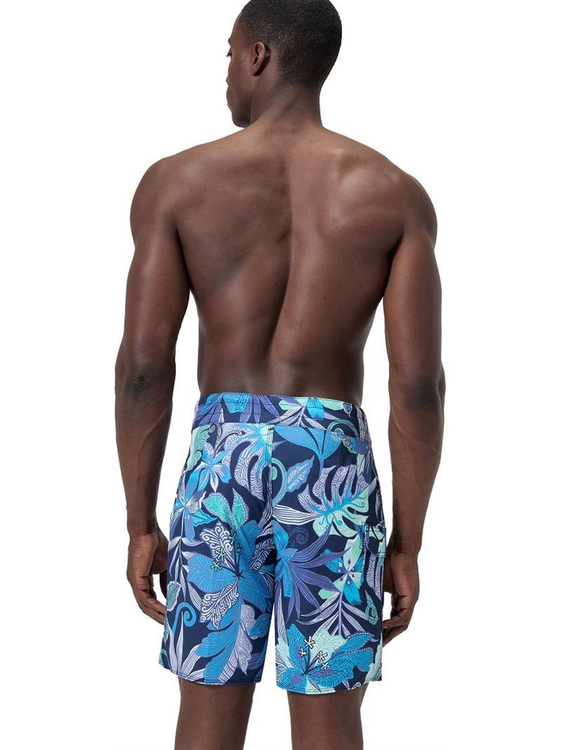 Speedo - Boardshort style Feuilles Bleu - Kiabi