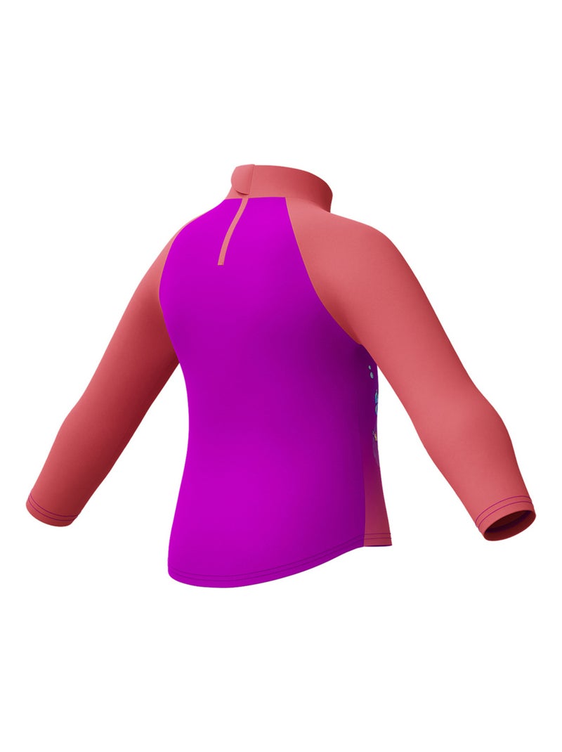 Speedo - Haut de bain anti-irritation manches longues style Numérisé Corail - Kiabi