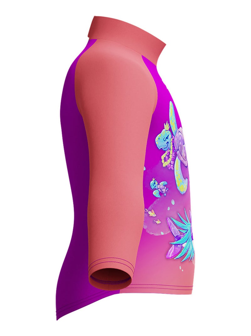 Speedo - Haut de bain anti-irritation manches longues style Numérisé Corail - Kiabi