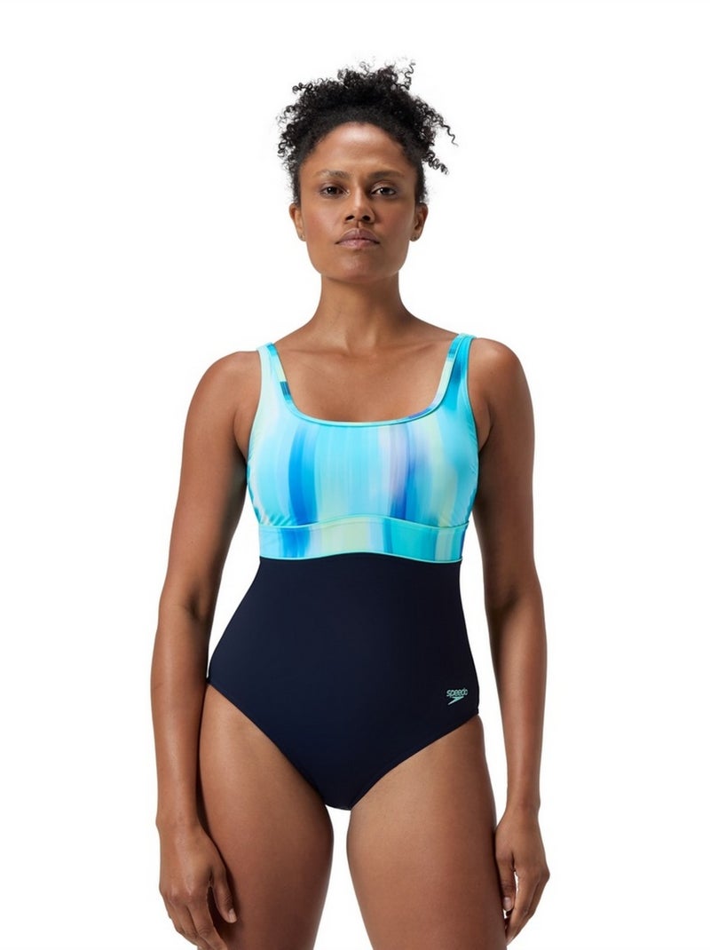Speedo - Maillot de bain 1 pièce ECLIPSE Bleu marine - Kiabi