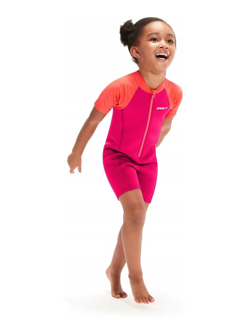 Speedo - Maillot de bain 1 pièce LEARN TO SWIM Marron/Multicolore - Kiabi