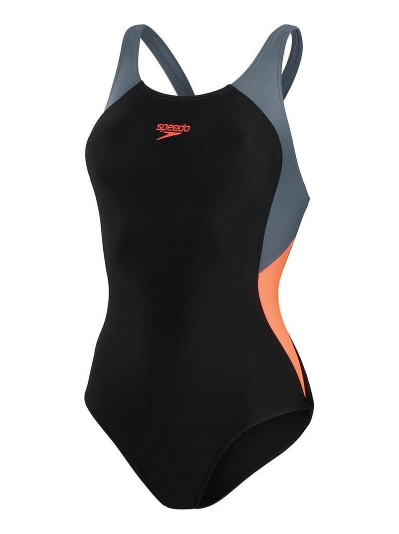 Maillot De Bain Une Pièce Speedo Noir, Dos Racer Fille 4 Ans - Neuf Avec étiquette, Livraison Gratuite !