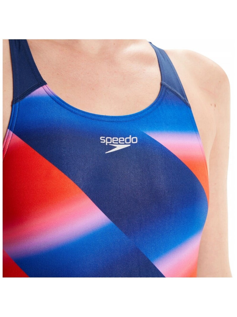 Speedo - Maillot de bain 1 pièce RECORDBREAKER Bleu ardoise - Kiabi