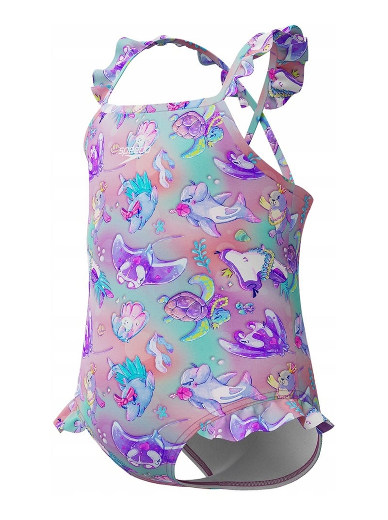 Speedo - Maillot de bain 1 pièce style Créatures de la mer Violet - Kiabi
