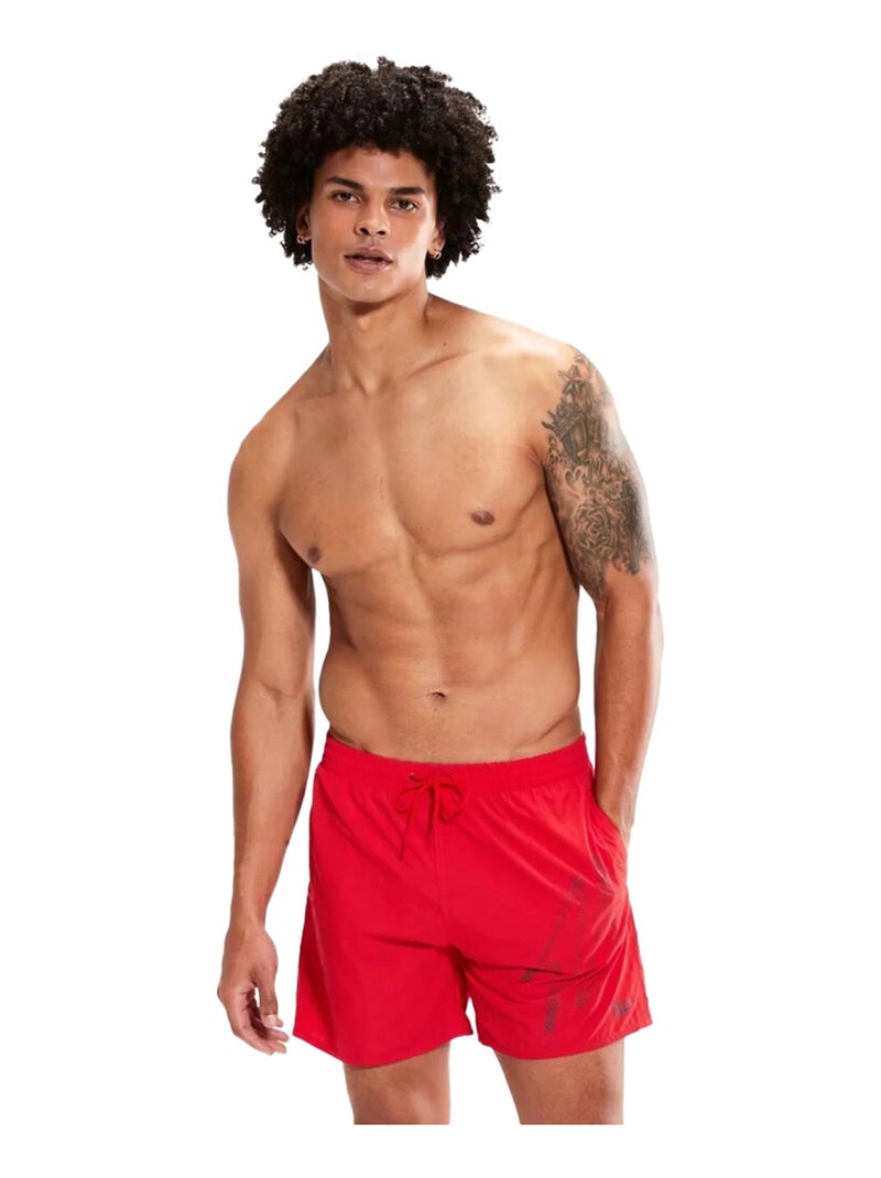 Speedo - Short de bain HYPERBOOM PLMT Blanc Rouge Gris - Kiabi