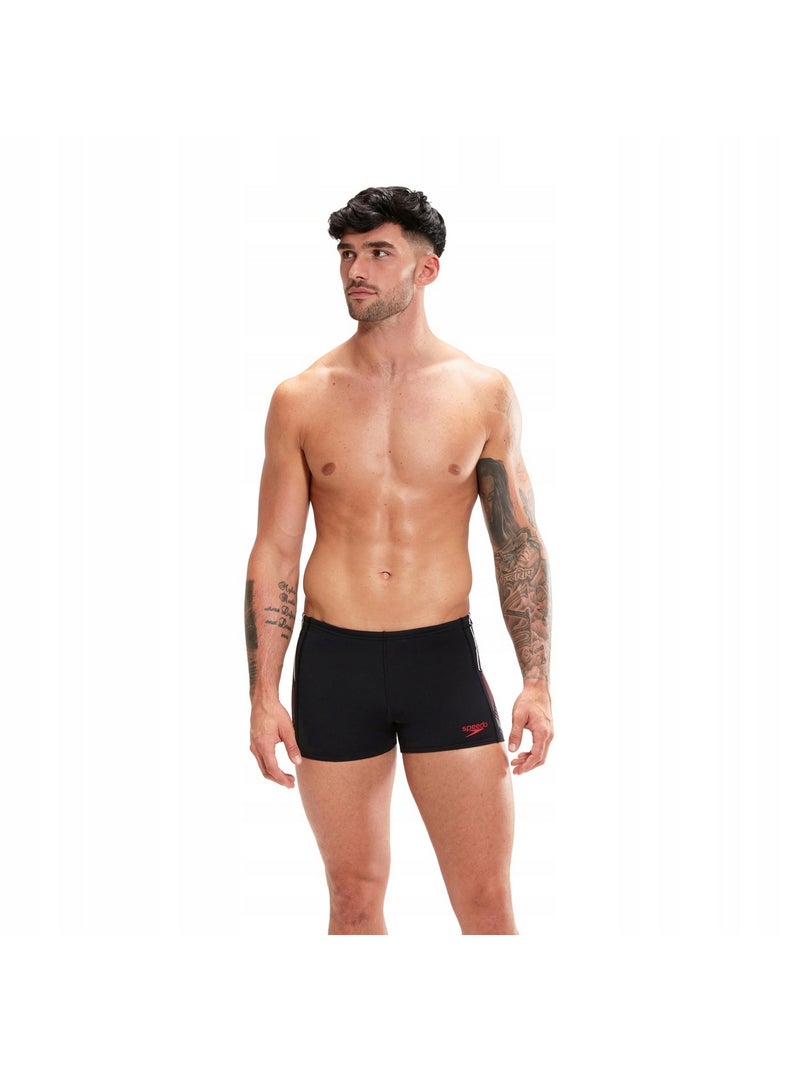 Speedo - Short de bain TECH PNL ASHT Noir Rouge Blanc - Kiabi