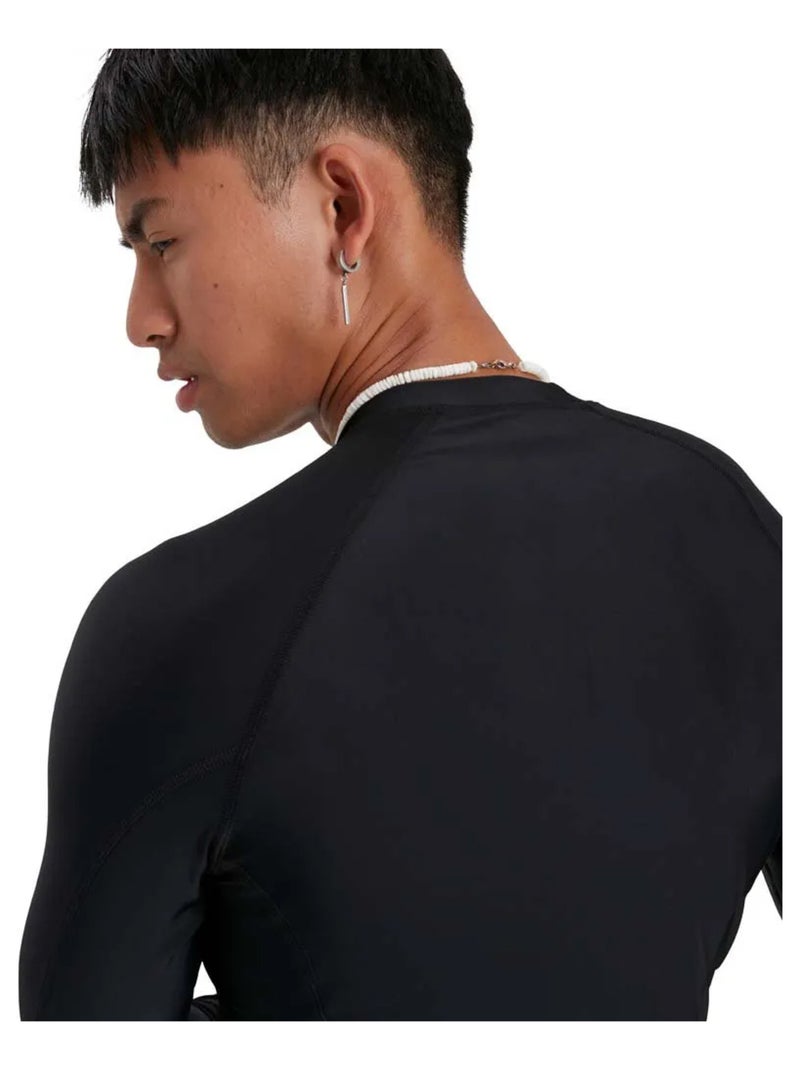 Speedo - T-shirt manches longues Noir Blanc - Kiabi