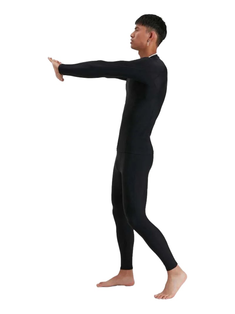 Speedo - T-shirt manches longues Noir Blanc - Kiabi