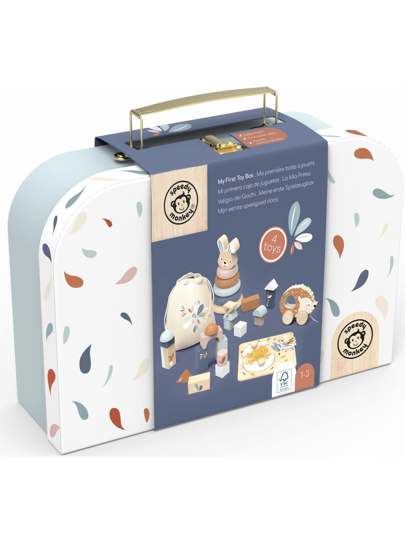 Speedy monkey - coffret ma première boîte à jouets Multicolore - Kiabi