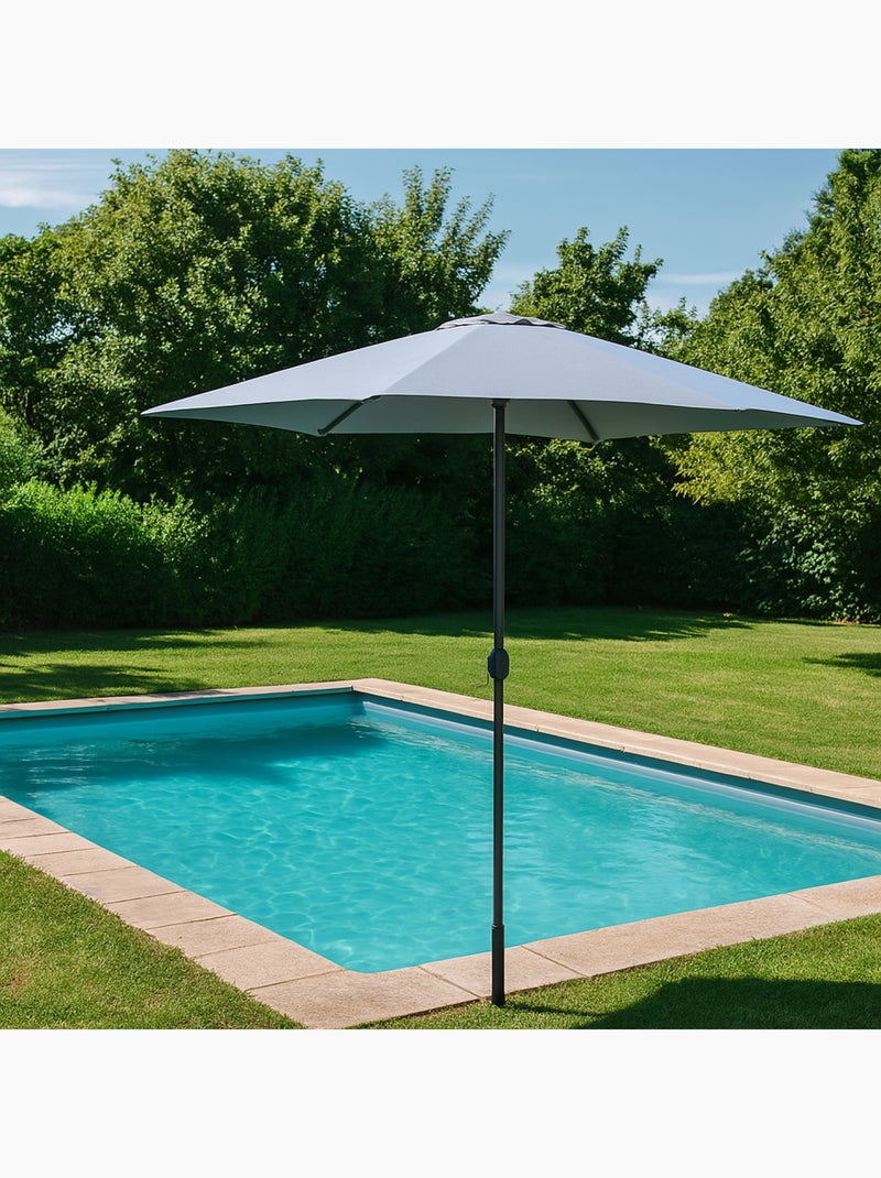 SPEZIA Parasol  gris  rectangle 2,95 x 2,95 m Gris - Kiabi