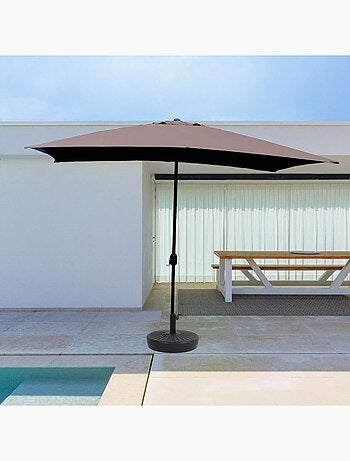 SPEZIA Parasol marron rectangle 293 x 193 m