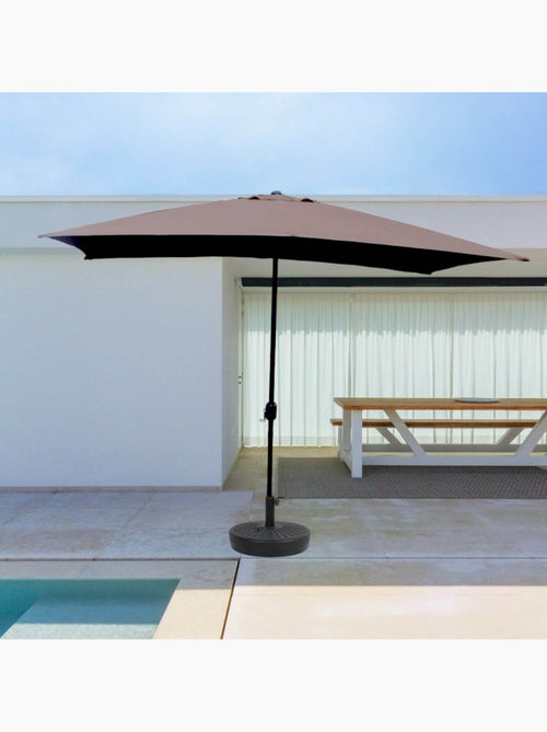 SPEZIA Parasol marron rectangle 293 x 193 m - Kiabi SPEZIA Parasol marron rectangle 293 x 193 m - Kiabi