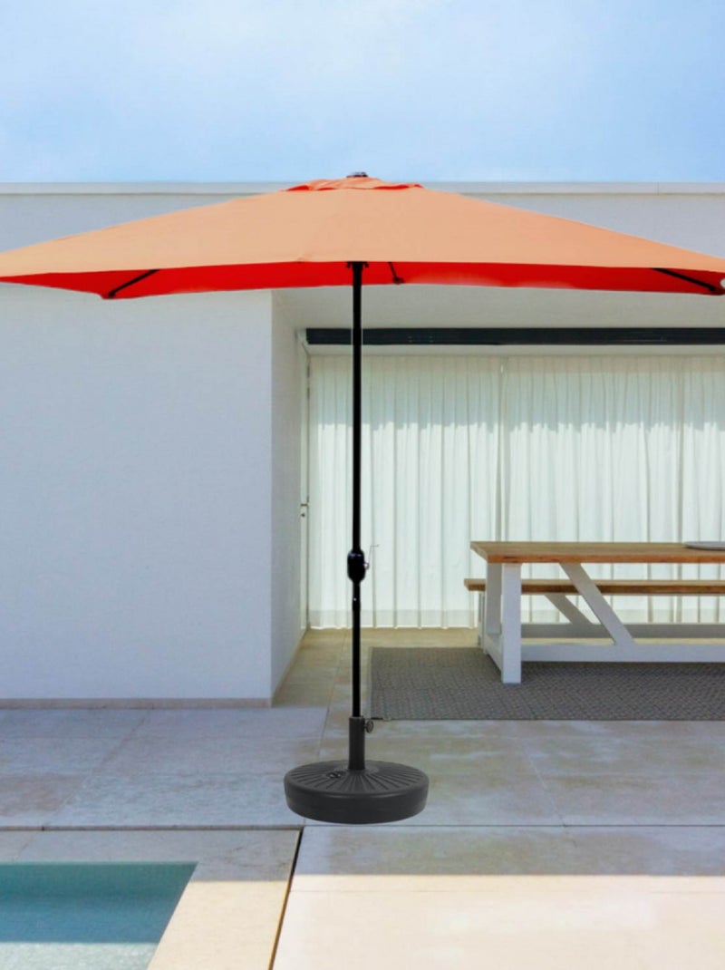 SPEZIA Parasol  terracotta  rectangle 2,93 x 1,93 m Gris Rouge - Kiabi
