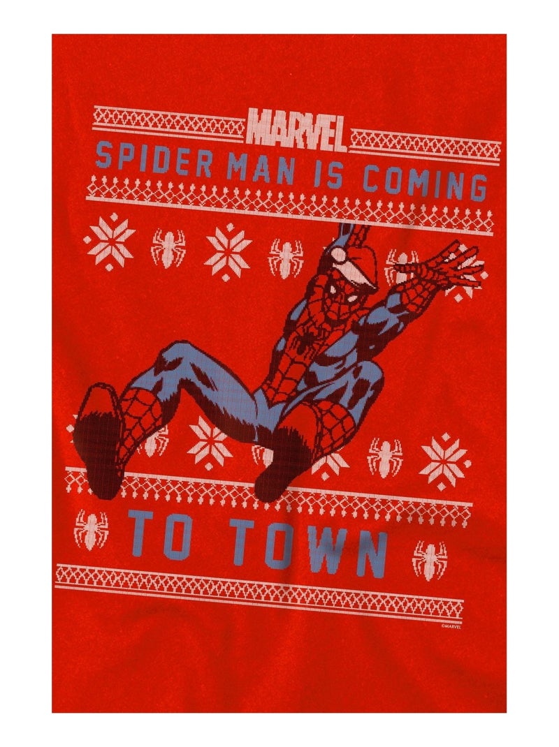 Spider-Man - T-shirt de Noël Rouge - Kiabi