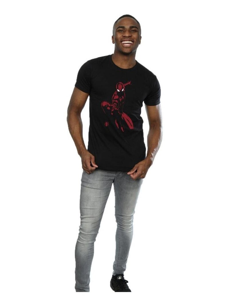 Spider-Man - T-shirt motif/style Ombre Noir - Kiabi