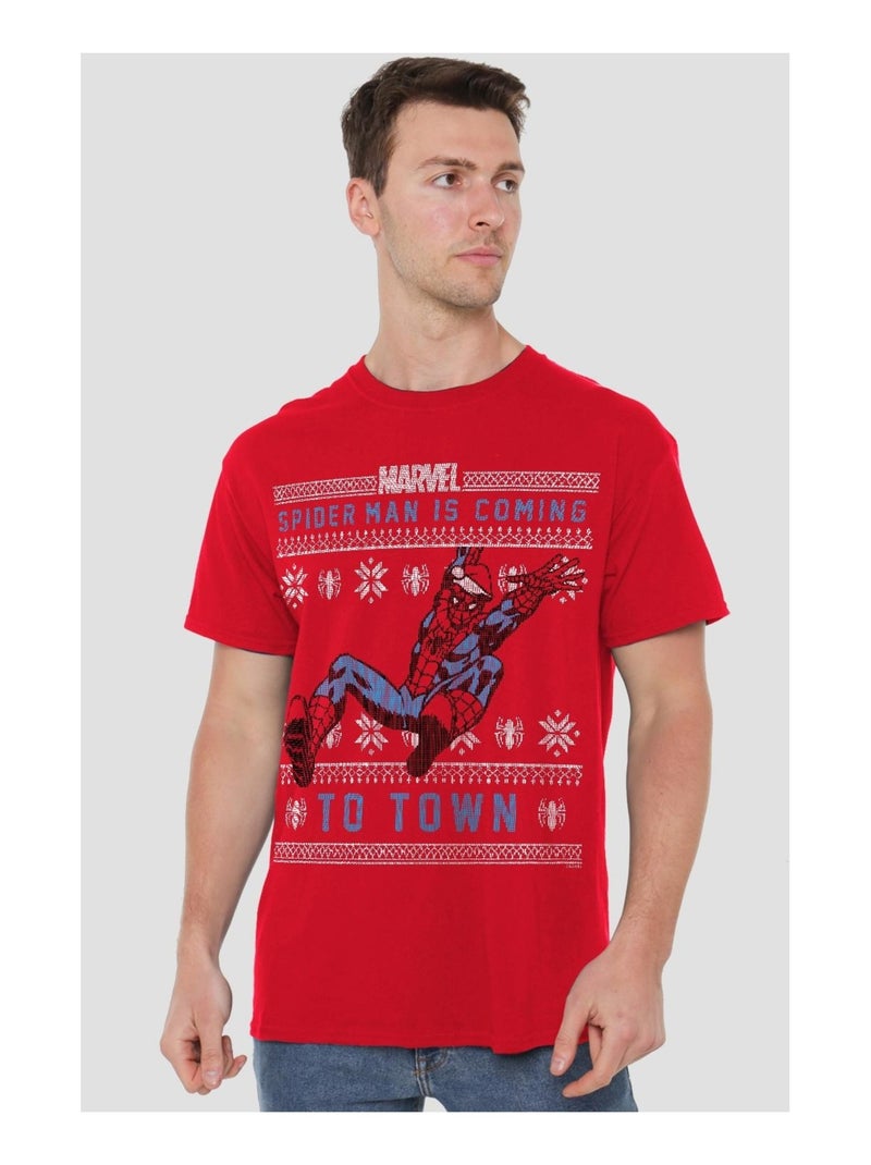 Spider-Man - T-shirt Rouge - Kiabi