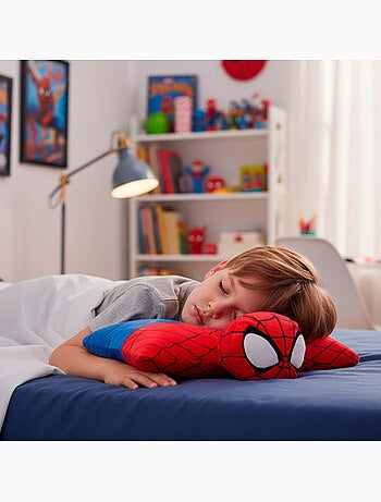 Spider-man coussin en peluche 2-en-1 doux et velouté