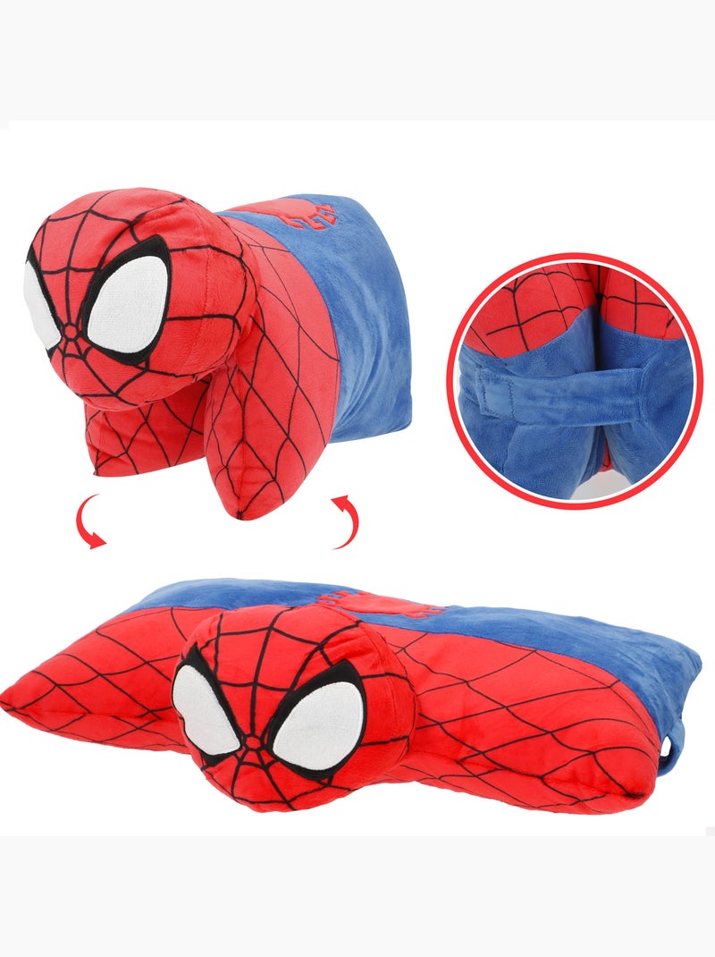 Spider-man coussin en peluche 2-en-1 doux et velouté Rouge - Kiabi