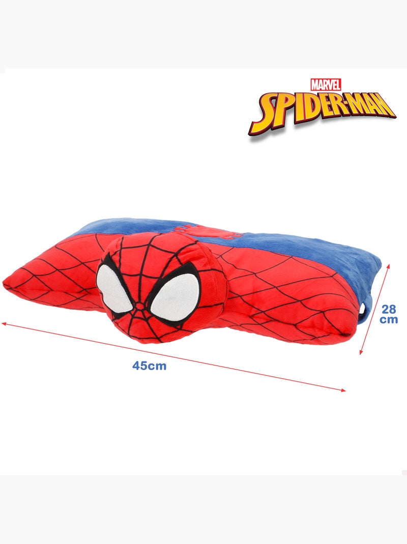 Spider-man coussin en peluche 2-en-1 doux et velouté Rouge - Kiabi