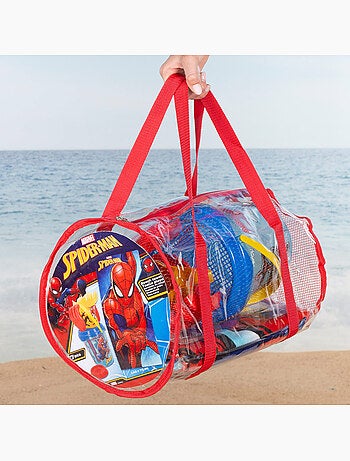 Spider-man ensemble seau de plage avec accessoires serviette et sac