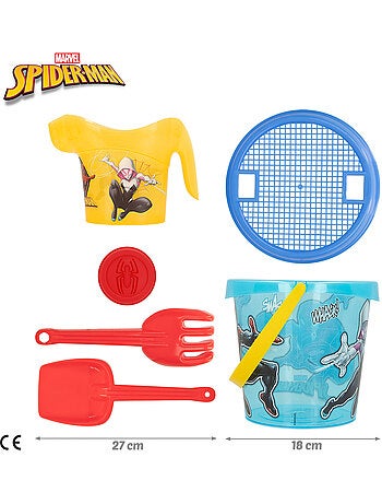 Spider-man ensemble seau de plage avec accessoires serviette et sac