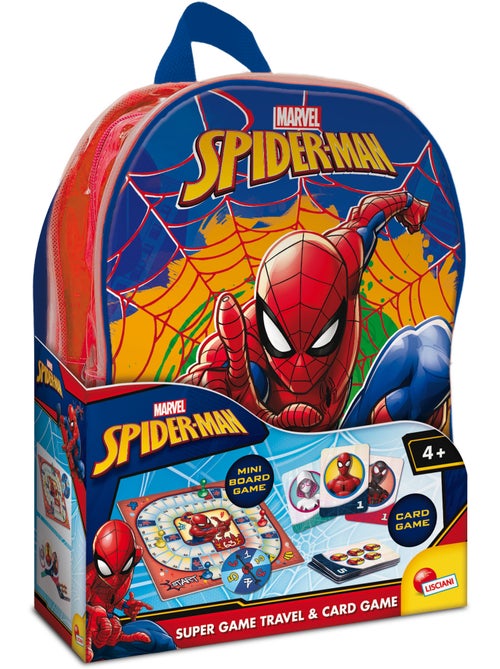 Spider-Man – Sac à Dos Jeux de Voyage avec Jeux de Plateau et Cartes – Lisciani - Kiabi