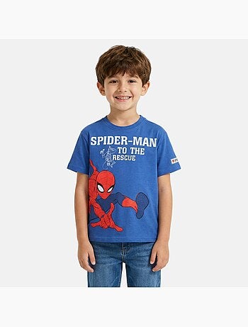 Spiderman - T-shirt manches courtes garçon avec personnage