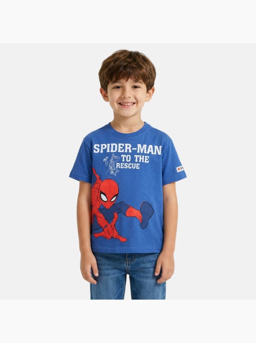 Spiderman - t-shirt manches courtes imprimé, col rond - Kiabi Spiderman - t-shirt manches courtes imprimé, col rond - Kiabi