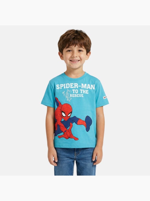 Spiderman - t-shirt manches courtes imprimé, col rond - Kiabi Spiderman - t-shirt manches courtes imprimé, col rond - Kiabi