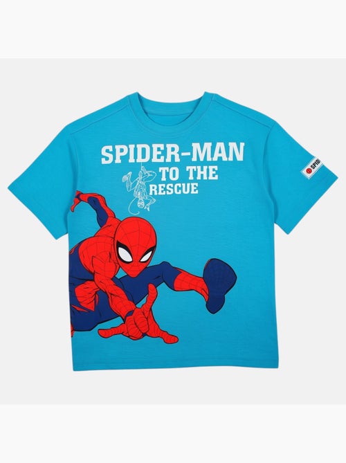 Spiderman - t-shirt manches courtes imprimé, col rond - Kiabi Spiderman - t-shirt manches courtes imprimé, col rond - Kiabi